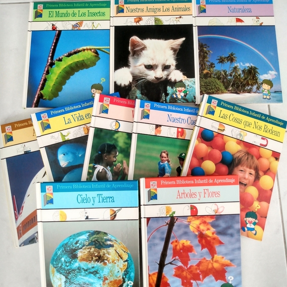 BIG SPANISH CHILDREN SCIENCE BOOKS ESPAÑOL LIBROS - Picture 1 of 16